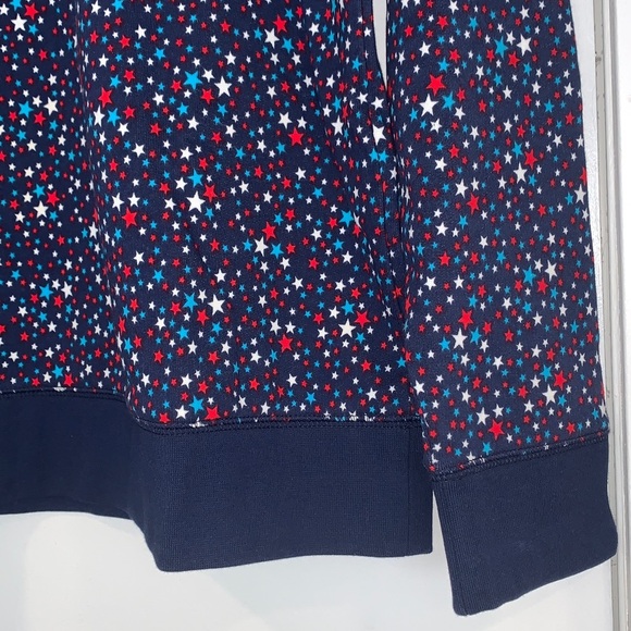 Brand New Lands End Serious Sweats French Terry Star Print Sweatshirt M - Picture 5 of 10